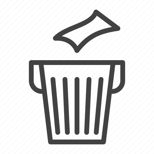 Garbage, paper, throw, toilet, trashcan icon - Download on Iconfinder