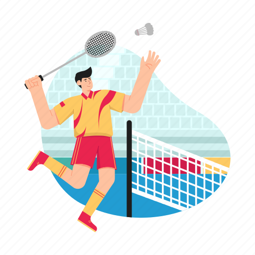 Badminton, racket illustration - Download on Iconfinder