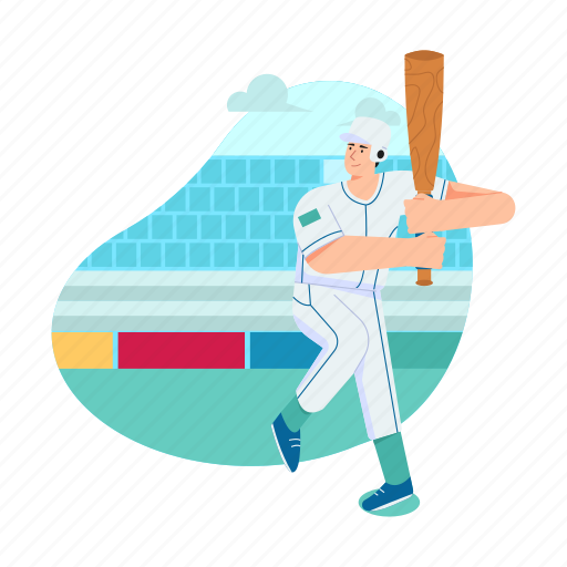 Baseball, game, bat illustration - Download on Iconfinder