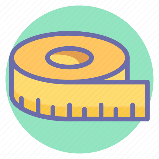 Centimeter, inch tape, measuring tape, scale, tailor, tape, tools icon - Download on Iconfinder