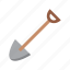 spade, shovel, gardening, construction, equipment, tool 