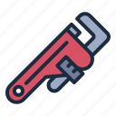 wrench, plumbing, tool, fix, repair, construction, maintenance, pipe wrench