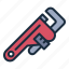 wrench, plumbing, tool, fix, repair, construction, maintenance, pipe wrench 