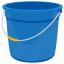 bucket, garden bucket, pail, plastic bucket, water bucket 