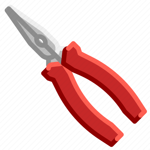 Needle nose, pliers, tools icon - Download on Iconfinder