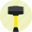 hammer, construction, equipment, repair, rubber hammer, tool 