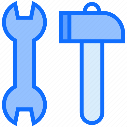Construction, wrench, hammer, tool, repair icon - Download on Iconfinder