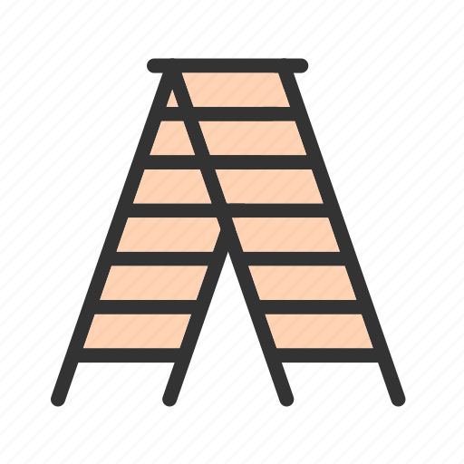 Climb, climbing, ladder, tall, wood, wooden, work icon - Download on Iconfinder