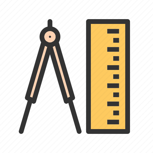 Geometry, instrument, measure, measurement, measuring, object, straight icon - Download on Iconfinder