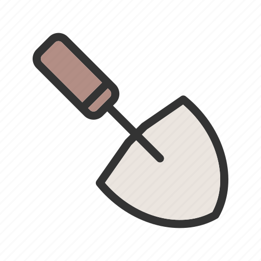 Construction, equipment, instrument, metal, tool, trowel, work icon - Download on Iconfinder