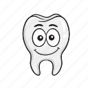 cartoon, dental, dentist, emoji, smiley, tooth