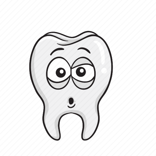 Cartoon, dental, dentist, emoji, smiley, tooth icon - Download on Iconfinder