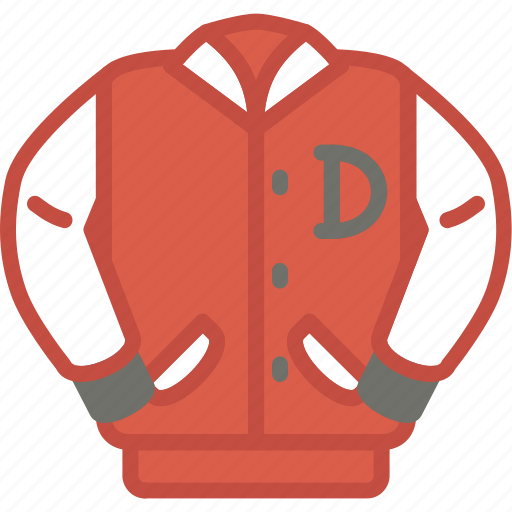 Apparel, bomber, clothes, jacket, top, university icon - Download on Iconfinder