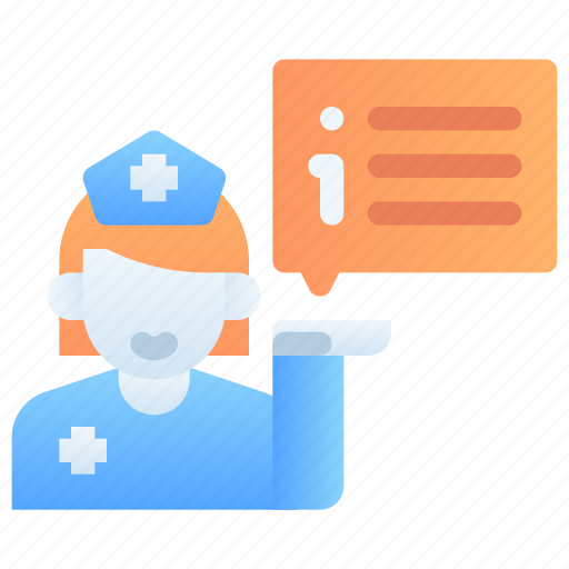 Health info, nurse, information, help, service, telemedical, telemedicine icon - Download on Iconfinder