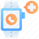 medical call, phone, calling, smartwatch, notification, telemedical, telemedicine, online doctor