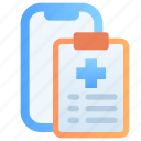 medical report, record, clipboard, data, patient, telemedical, telemedicine, online doctor, mobile