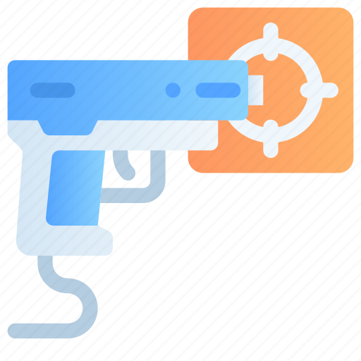 Gun, weapon, pistol, target, shoot, virtual reality, vr icon - Download on Iconfinder