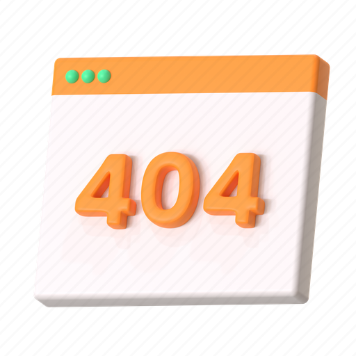 Error 404, internet, connection lost, not found, warning, development, web design 3D illustration - Download on Iconfinder