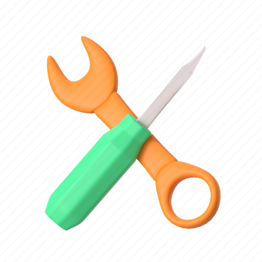 Maintenance, repair, service, setting, tools, development, web design 3D illustration - Download on Iconfinder