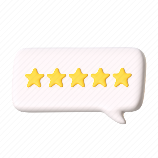Feedback, review, rating, star, testimonial, marketing, megaphone 3D illustration - Download on Iconfinder