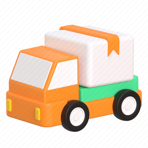 Delivery, truck, package, box, express delivery, shopping, e-commerce 3D illustration - Download on Iconfinder