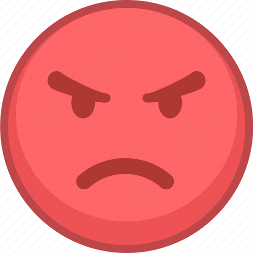 Angry, emoji, emoticon, smile, emoticons, expression, mad icon - Download on Iconfinder