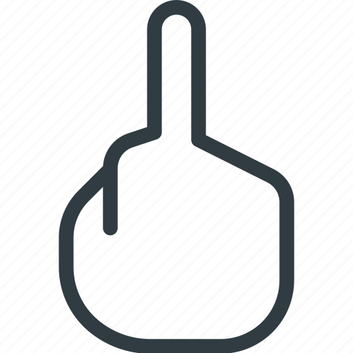 Finger, fuck, gesture, hand, middle, off, you icon - Download on Iconfinder