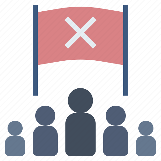 Banned, forbidden, mob, protestor, social distancing icon - Download on Iconfinder