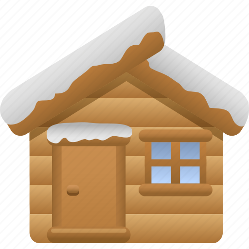 Cabin, log cabin, snow, tourism, vacation, winter icon - Download on Iconfinder