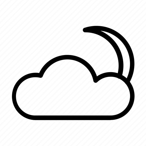 Cloud, forecast, moon, night, weather icon - Download on Iconfinder