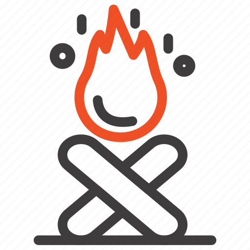 Bonfire, campfire, camping, fire icon - Download on Iconfinder