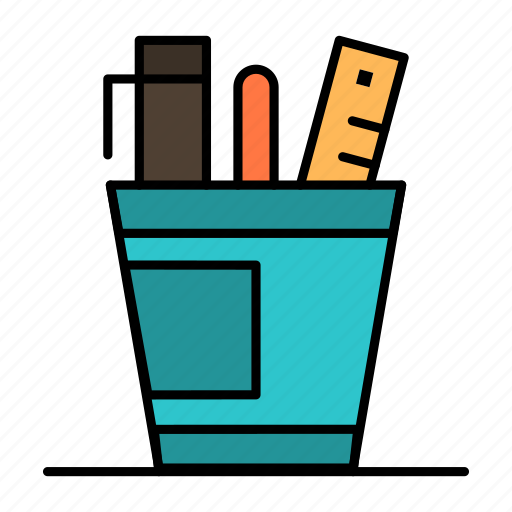 Desk, office, organizer, pen, supplies, supply, tools icon - Download on Iconfinder