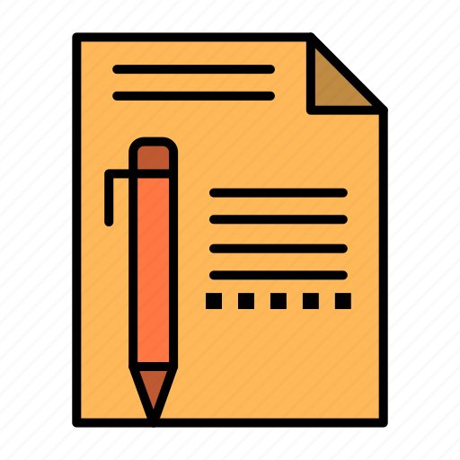 Document, edit, page, paper, pencil, write icon - Download on Iconfinder