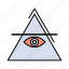 eye, illuminati, pyramid, triangle 