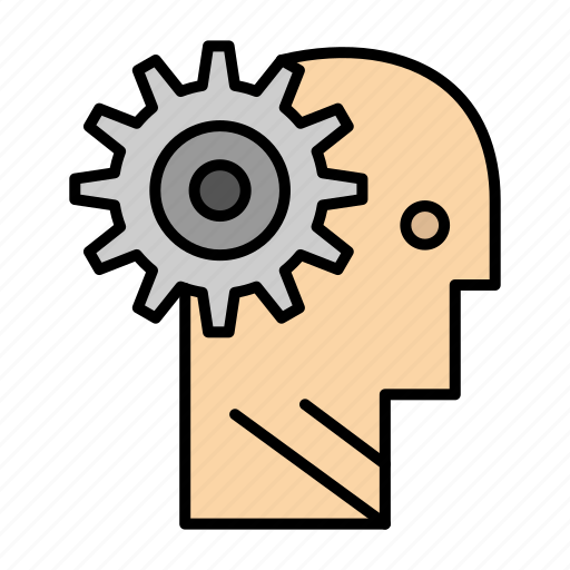 Brain, gear, man, mechanism, personal, solution, working icon - Download on Iconfinder