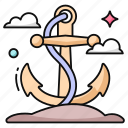 ship anchor, ship moor, harbor, device, nautical hook