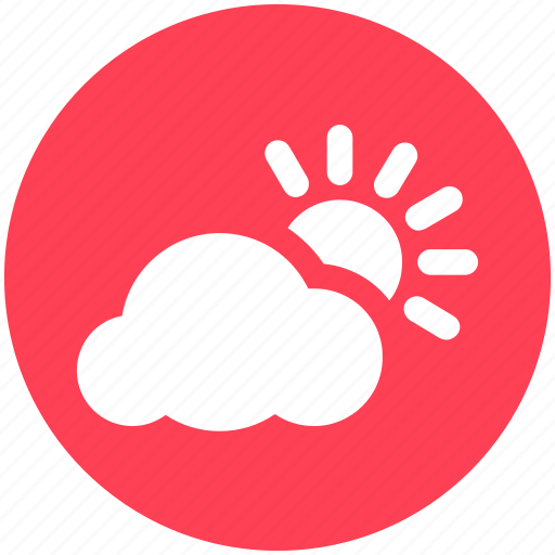 Cloud, sun, sun and cloud, sunset, weather icon - Download on Iconfinder