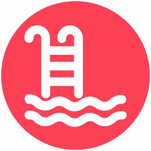 Pool stairs, pool steps, summer, swimming, swimming pool, water waves icon - Download on Iconfinder