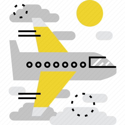 Air, aircraft, airflight, airplane, flight, plane, sky icon - Download on Iconfinder