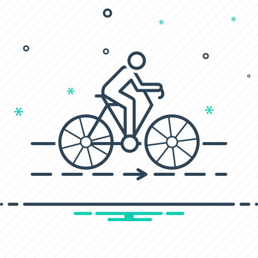 Bicycle, cyclist, riding, road, track, vechicle icon - Download on Iconfinder