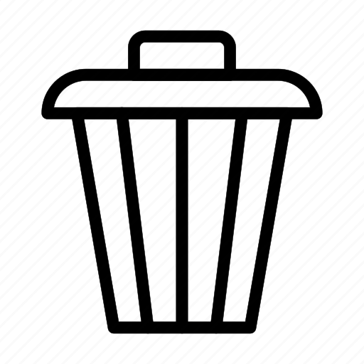 Dustbin, trash can, garbage bin, waste container, rubbish bin icon - Download on Iconfinder
