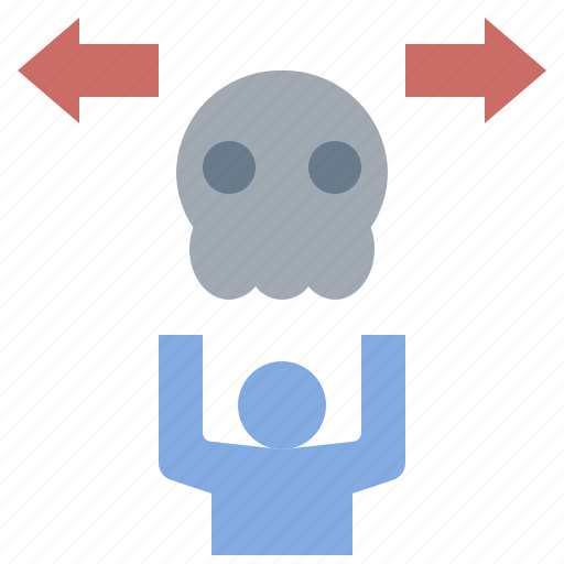 Bad, behavior, person, skull, toxic icon - Download on Iconfinder
