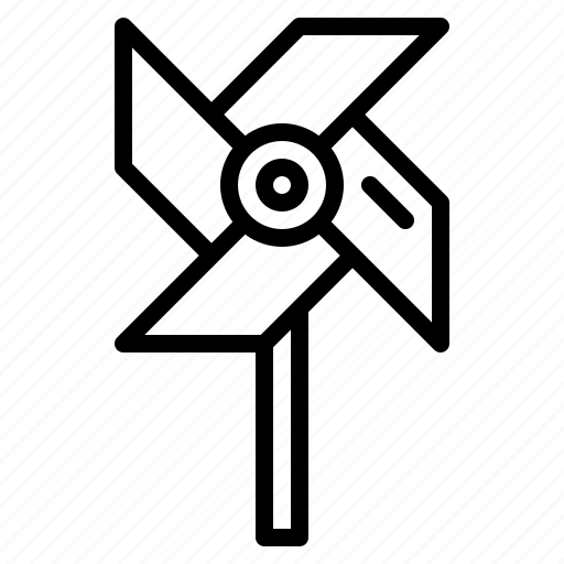 Mill, pinwheel, toy, wind, windmill icon - Download on Iconfinder