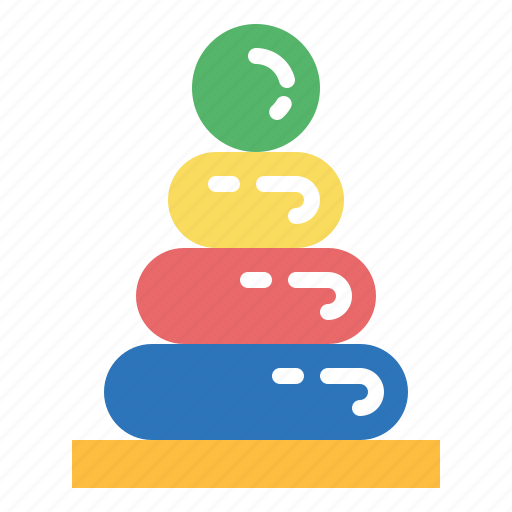 Baby, sorting, stacking, toy, wood icon - Download on Iconfinder