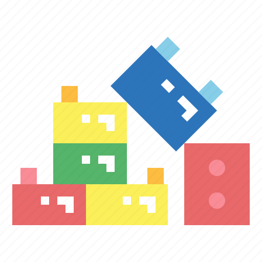 Block, childhood, toy, building blocks, toy bricks icon - Download on Iconfinder