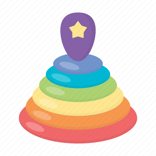 Children, colorful, entertainment, game, pear, pyramid, toy icon - Download on Iconfinder