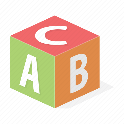Alphabet, children, cube, entertainment, game, letter, toy icon - Download on Iconfinder