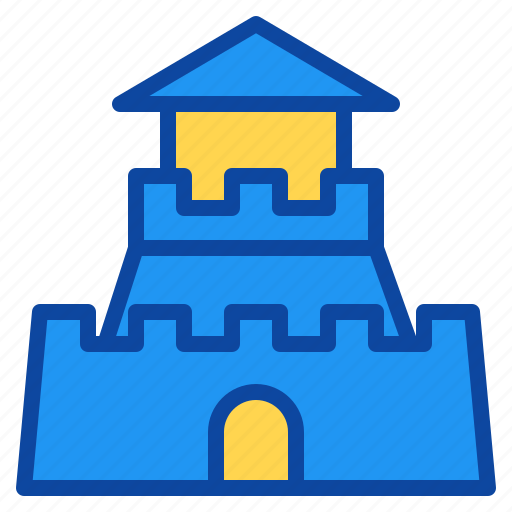 Castle, tower, sand, toy, play, kid, child icon - Download on Iconfinder