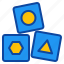 cubes, block, toy, circle, triangle, hexagon, child 