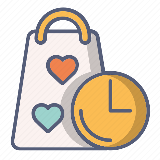 Bag, delivery, in time, shop, track icon - Download on Iconfinder